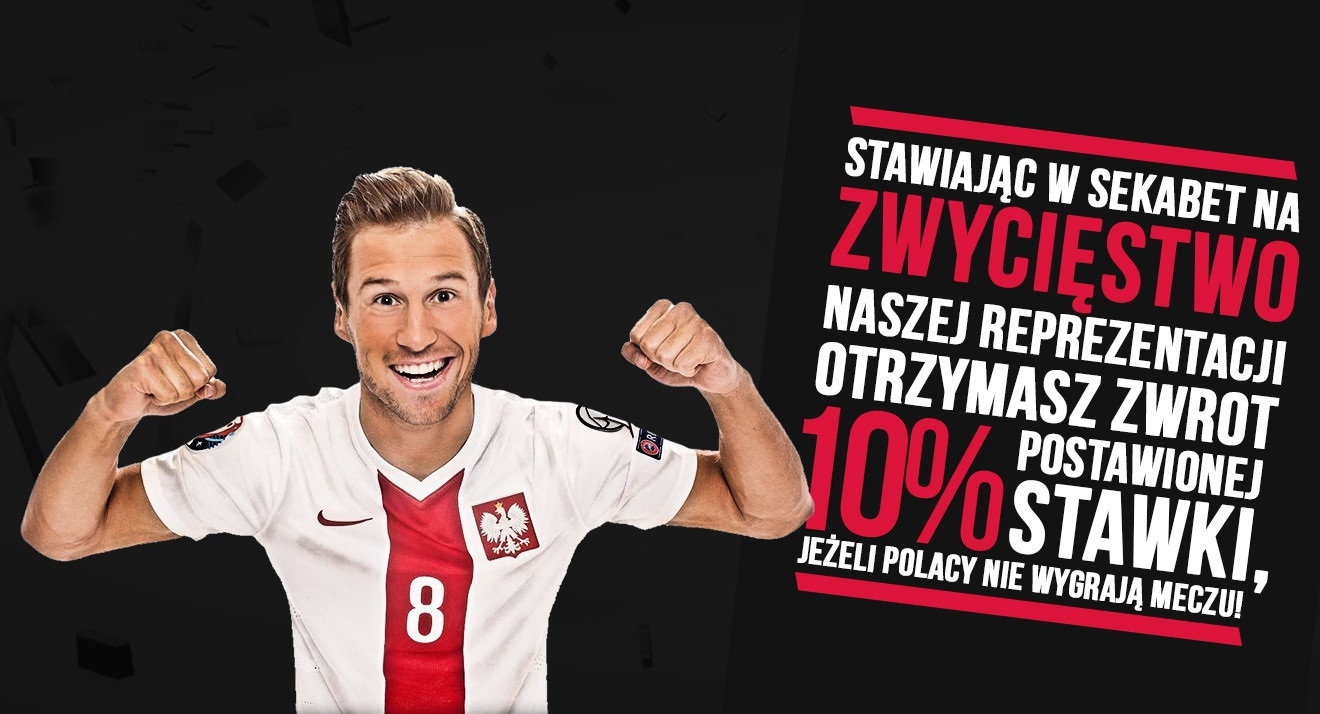 Sekabet płaci Tobie za awans Polaków do półfinału EURO 2016
