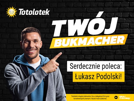 Łukasz Podolski ambasadorem Totolotka