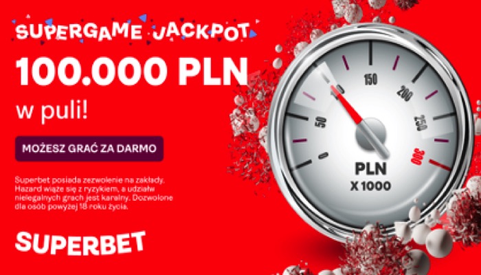 100 000 PLN do wygrania w puli Super Game Jackpot!